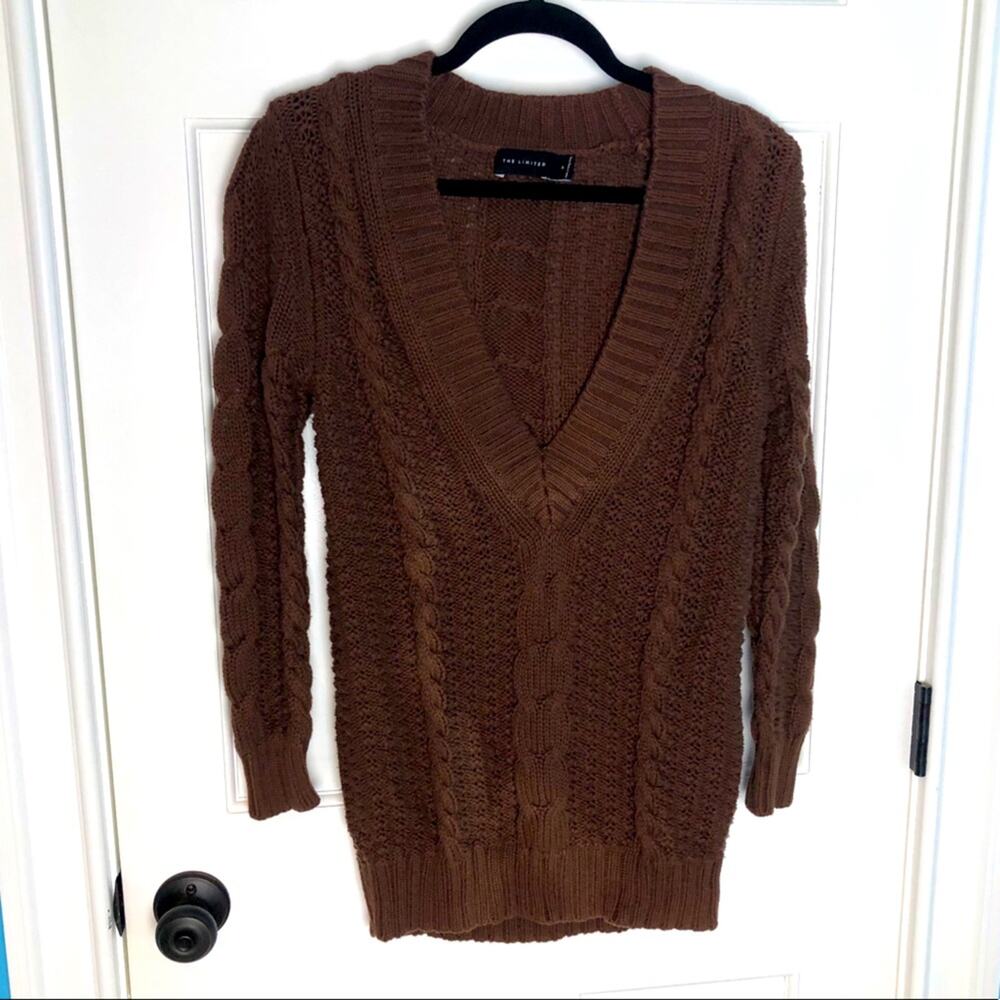 The Limited Vintage Deep V-neck Sweater Small